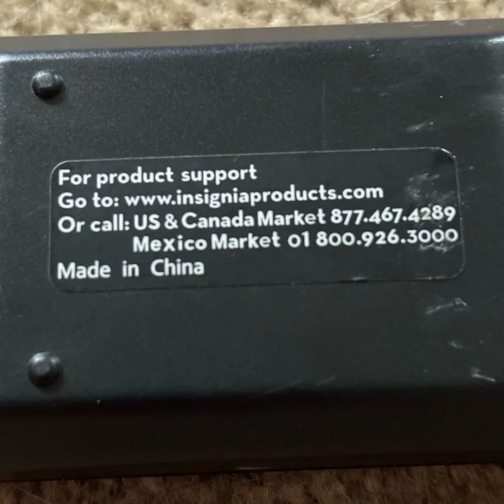 Insignia NS-RC4NA-18 Remote Control